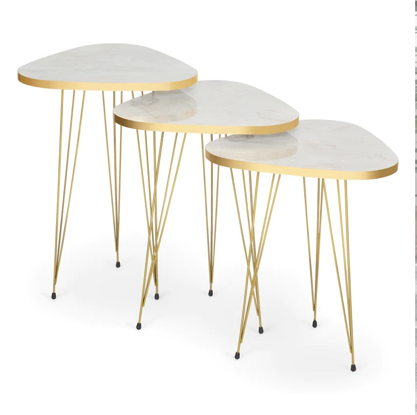 Tigris Set of 3 Triangle Side Tables