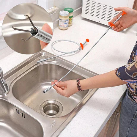 (Buy 1 Get 1 Free) Spring Pipe Dredging Remover Tools & Drain Cleaner Sticks