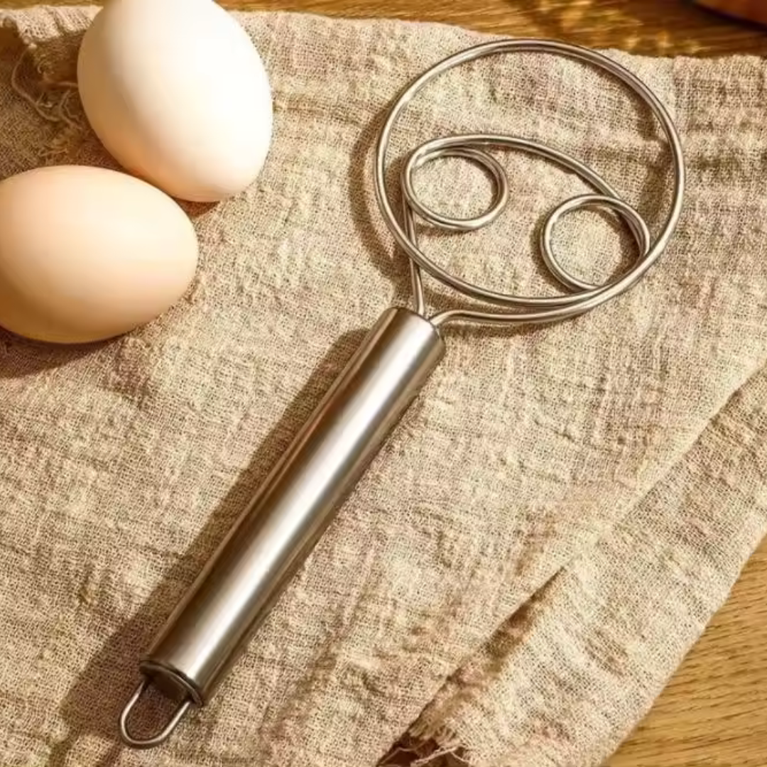 (Buy1 Get 1 Free) Stainless Steel Dough Mixer with Hanging Hole