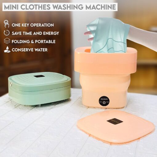Mini Foldable Electric Washing Machine – Portable Laundry Solution