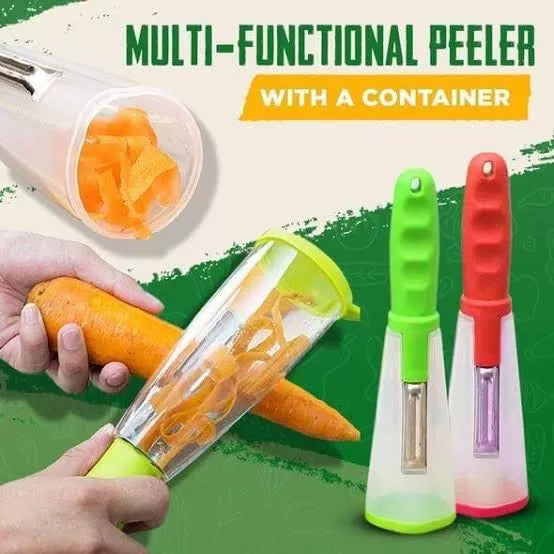 Multi-function storage peeler stainless