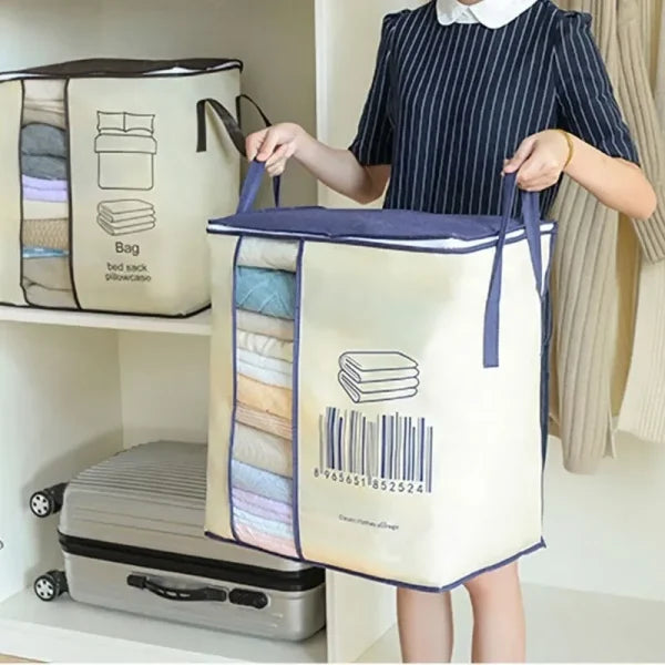 Heavy-Duty Barcode Printed Storage Bag – Random Color