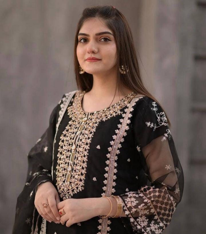 Women's Organza Suit with Cotton Silk Trouser &amp; Inner