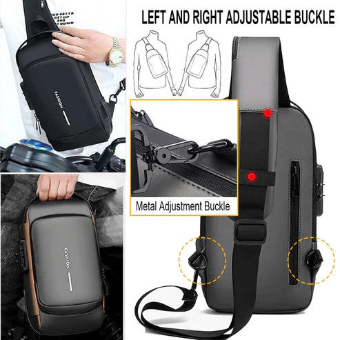 Men's Anti-Theft Sling Bag - Sport & Travel
