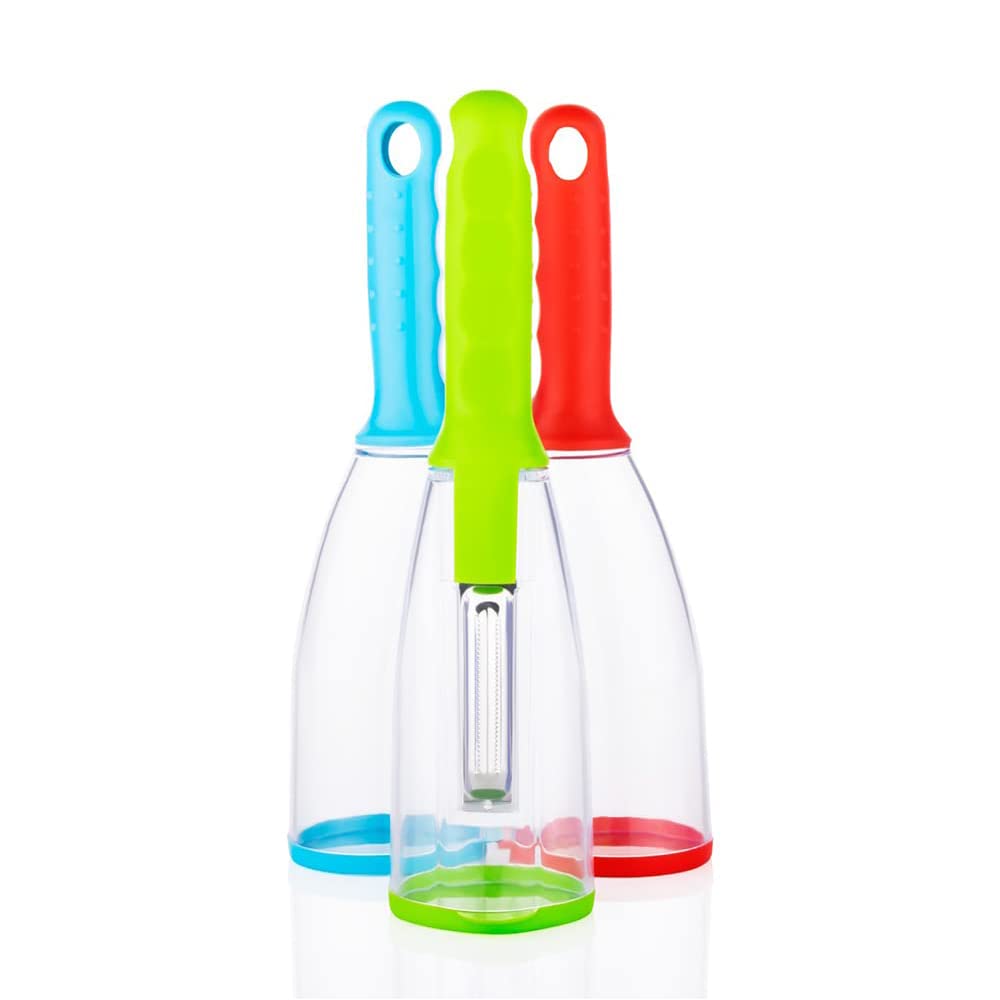 Multi-function storage peeler stainless