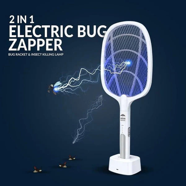 2-in-1 Rechargeable Insect Killer Racket & Lamp
