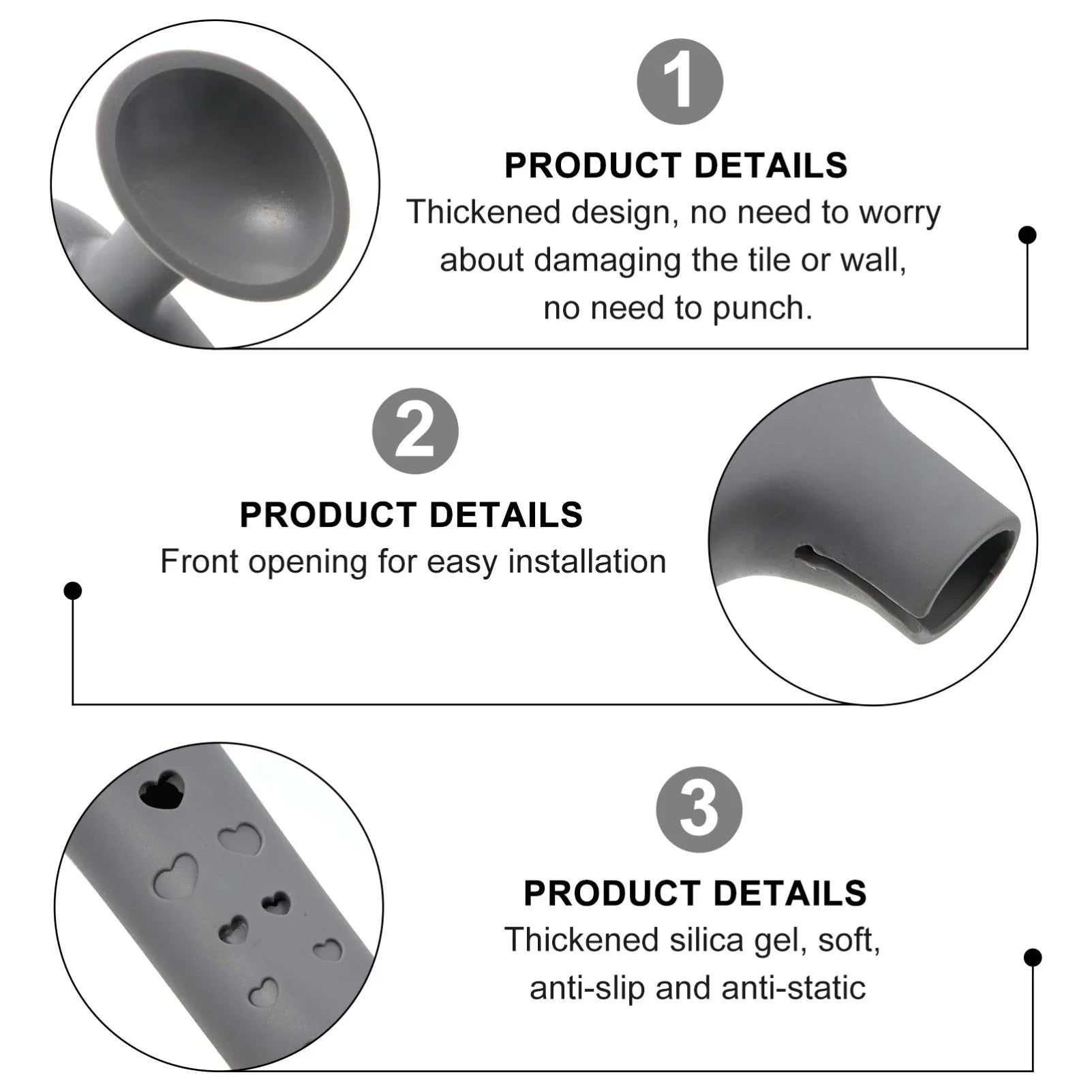 Anti-Noise Anti-Collision Silicone Door Handle Cover