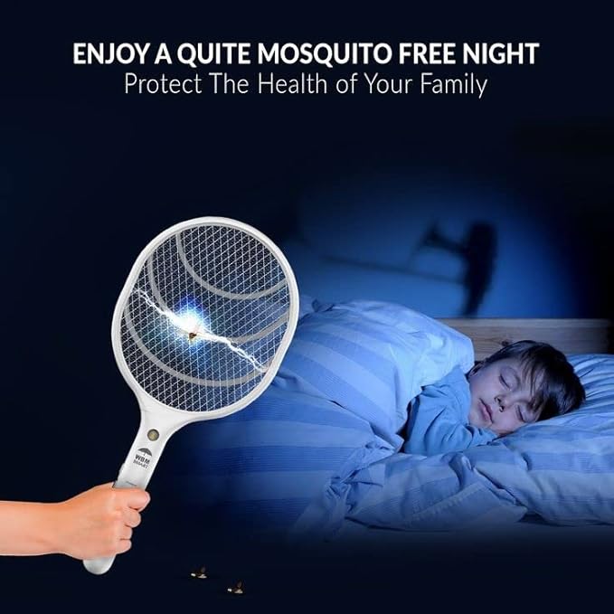 2-in-1 Rechargeable Insect Killer Racket & Lamp