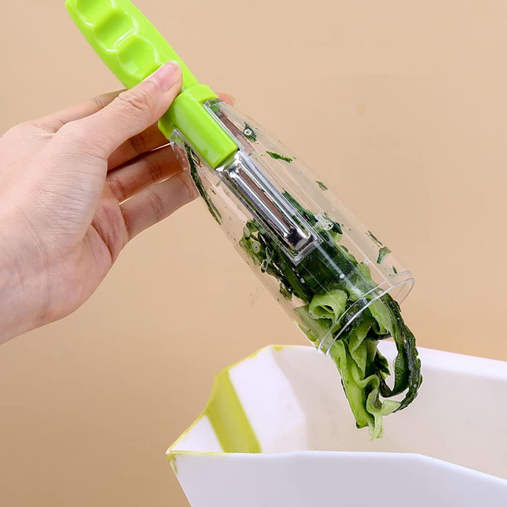 Multi-function storage peeler stainless