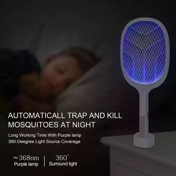 2-in-1 Rechargeable Insect Killer Racket & Lamp