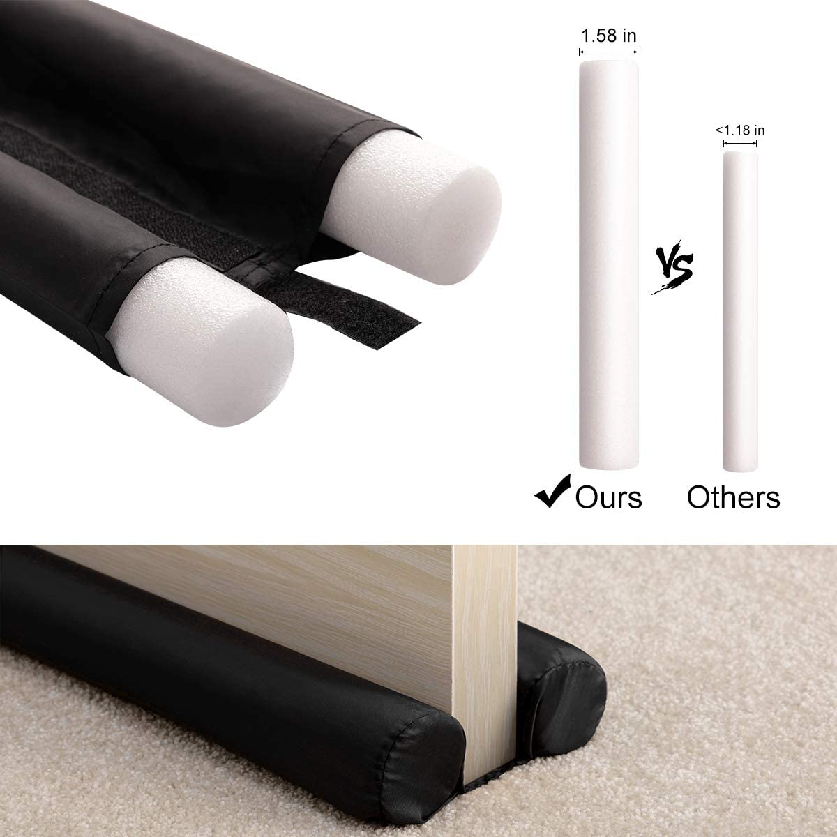(Pack of 4) Door & Window Dust Stopper