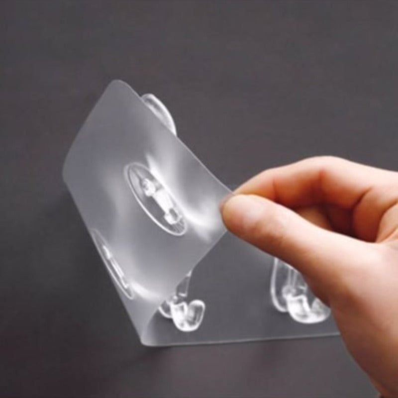( Pack of 3 ) Self Adhesive Wall Mounted Hooks Strip