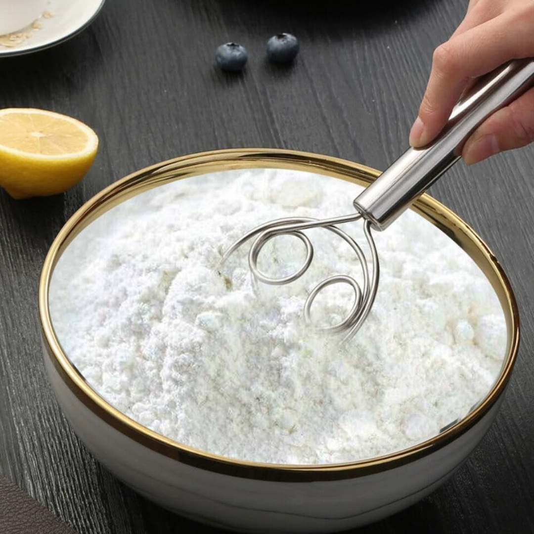(Buy1 Get 1 Free) Stainless Steel Dough Mixer with Hanging Hole