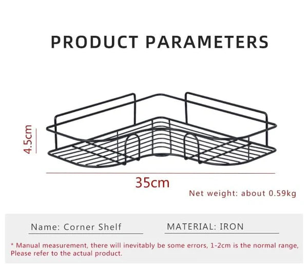Wall Corner Rack For Bathroom & Kitchen