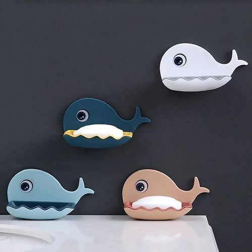 Whale Shaped Double Layer Soap Holder for Bathroom & Kitchen
