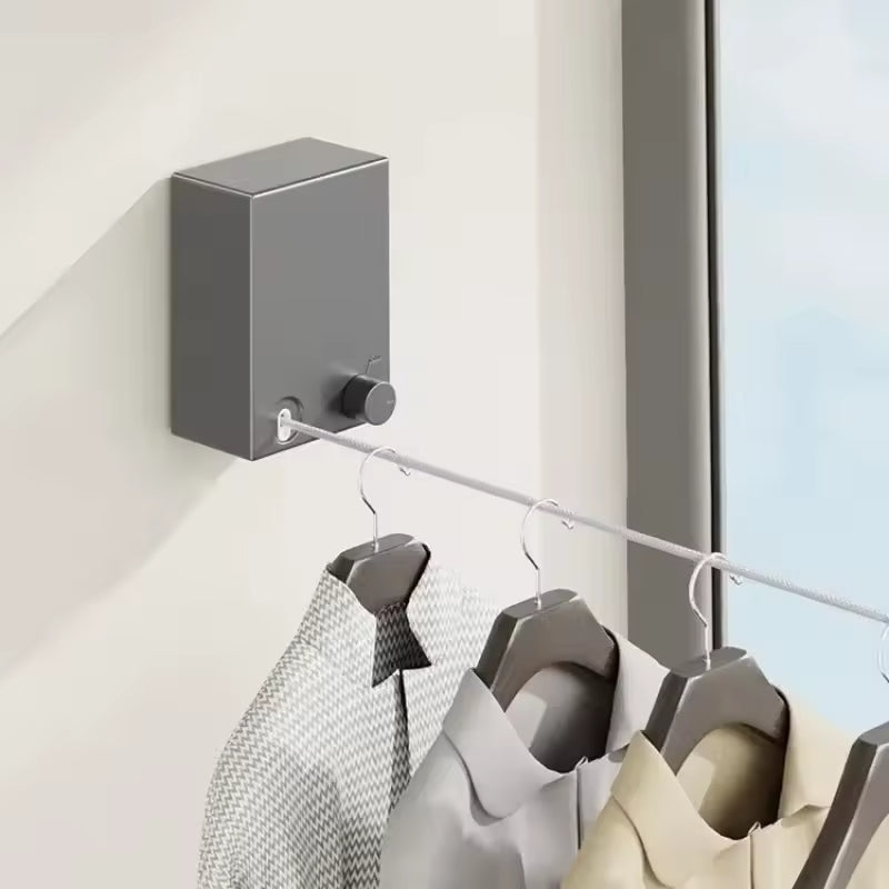 Retractable Clothesline 4m, Indoor Clothes Line for Hanging up & Drying Laundry