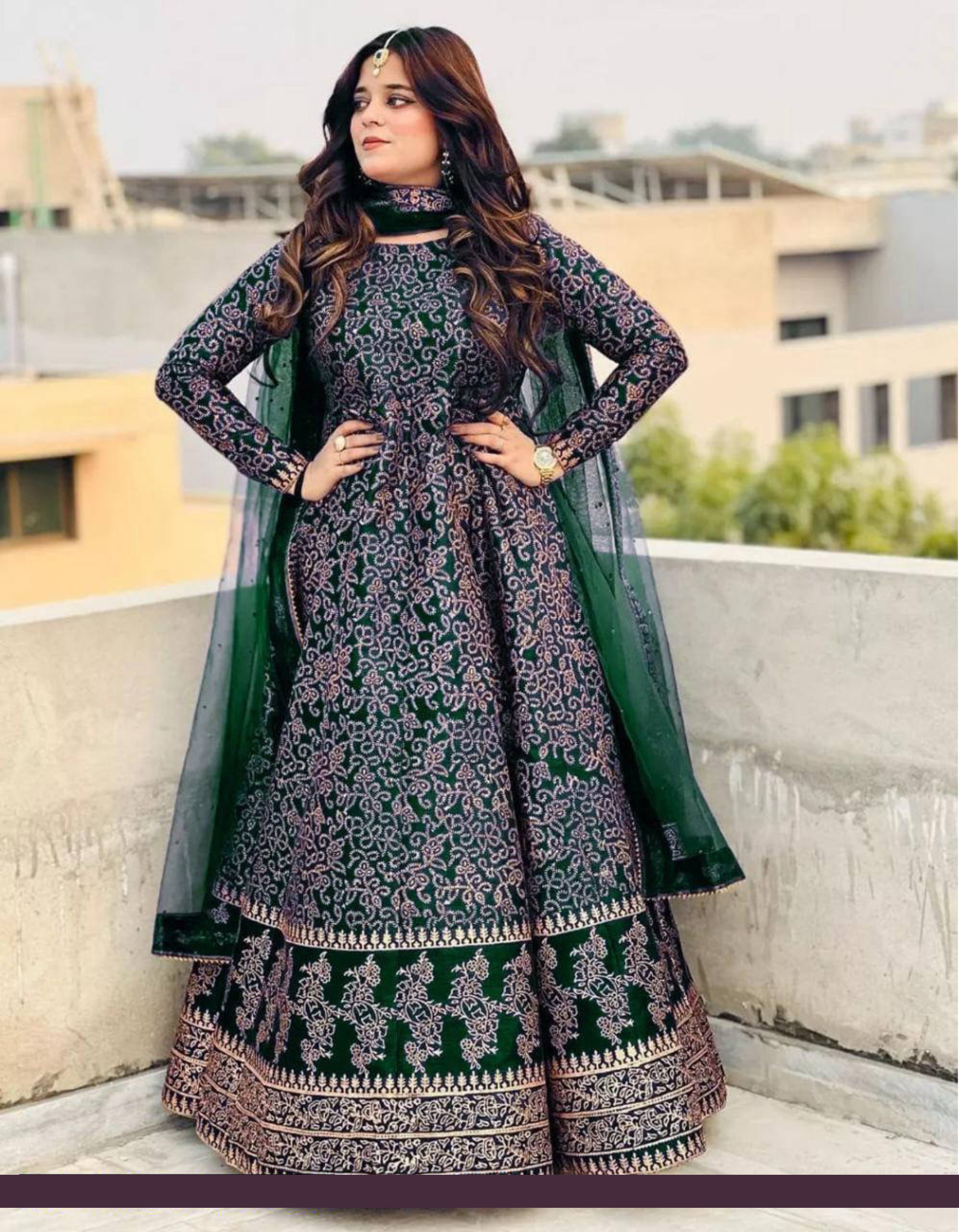 Gold Printed  Silk Maxi for Pretty Women and Girls