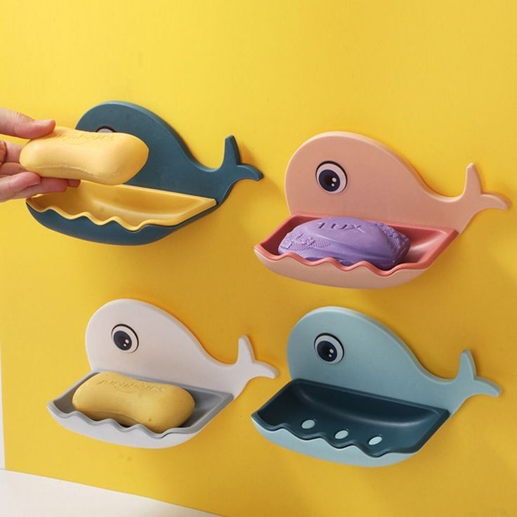 Whale Shaped Double Layer Soap Holder for Bathroom & Kitchen