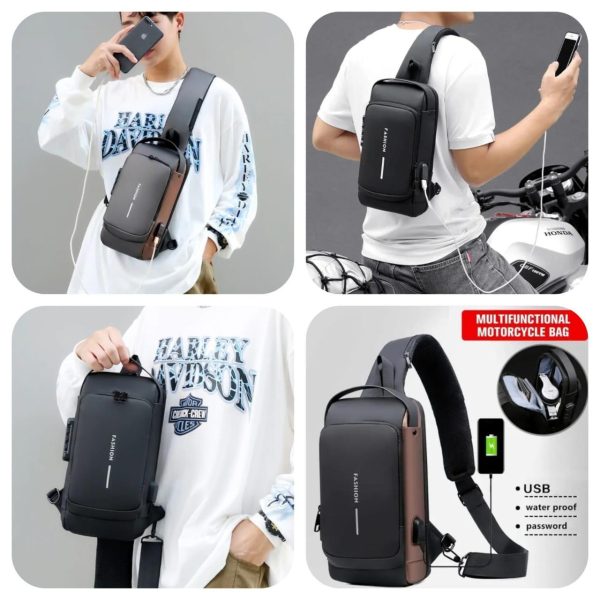 Men's Anti-Theft Sling Bag - Sport & Travel