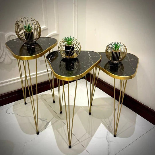Tigris Set of 3 Triangle Side Tables