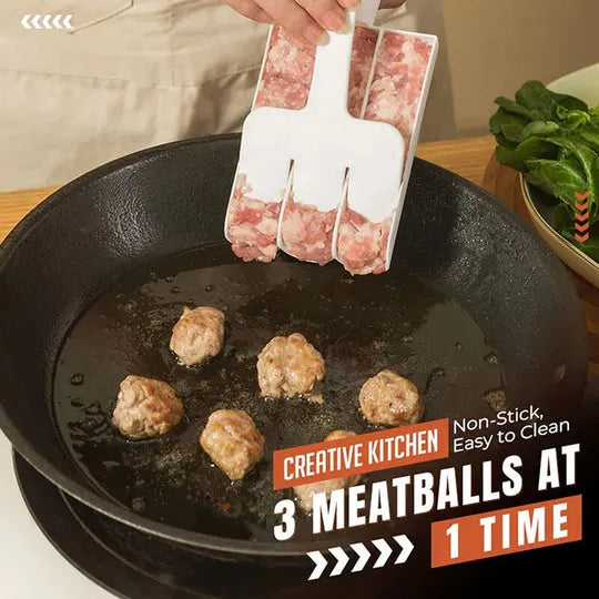 (Buy 1 Get 1 Free) Kitchen Triple Meatball Maker